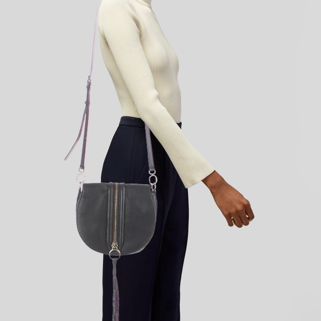 Rebecca Minkoff Navy Crossbody Bag With Tassel